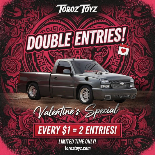25 Digital Entries for $25 VALENTINES SPECIAL DOUBLE ENTRIES