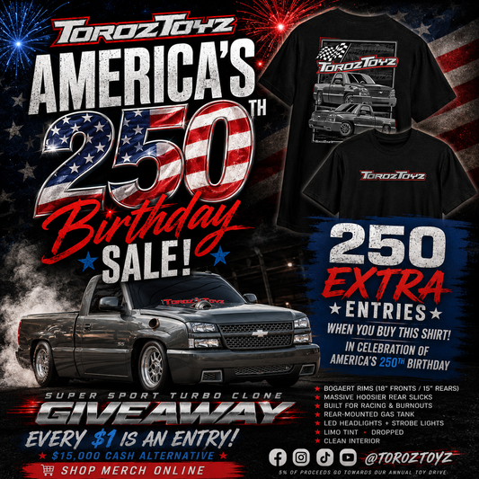 Turbo Tee 🤘🏻Happy 4th of July🤘🏻 250 EXTRA ENTRIES